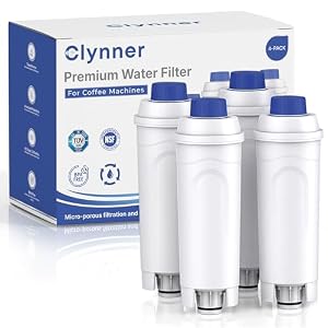 Waterfilter vervanging voor DeLonghi DLSC002 - compatibel met Magnifica S/Evo/Start, Eletta Explorer, Dinamica, Prima Donna, Rivelia, ECAM, ETAM Autentica & ESAM - 4 stuks