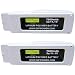 GIFI POWER 2 x 7500mAh Blade Chroma Battery 11.1V LiPo Battery Batteries for Blade Chroma Drone