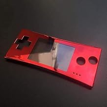 New Repair Front Faceplate Case Cover Shell Part for Game Boy Micro (GBM) Chrome Red