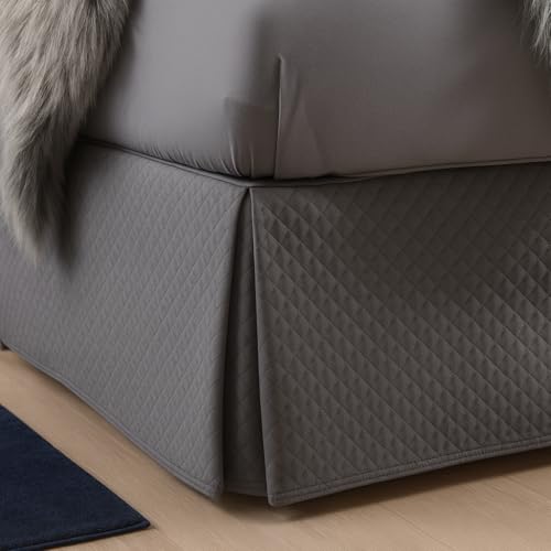 Saia para Cama Box Casal Matelada Lindas em Poliéster Vários Tamanhos(Cinza-Casal)