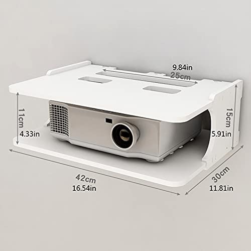 Soporte para proyector con estantes flotantes para pared miniatura 2