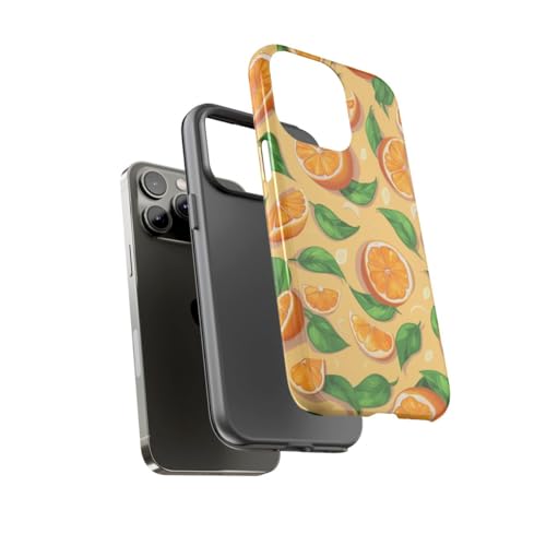 Coque iPhone 14 Pro Max rigide motif oranges pour éviter les rayures - 3
