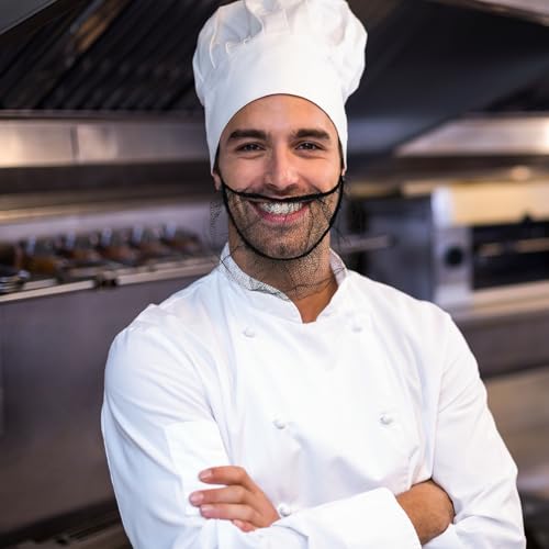 Lusofie 591589_1_K1RTLBMI 100Pcs Disposable Beard Net Elastic Breathable Beard Covers Honeycomb Nylon Beard Nets thumb #7