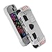 JYGamhanbil Protective Case for MSI Handheld Claw 8 AI+ A2VM Polar Tempest Edition ONLY,TPU Grip Cover Back Shell Accessories with Ergonomic Grip & Kickstand for MSI Claw 8 Polar Tempest(White)