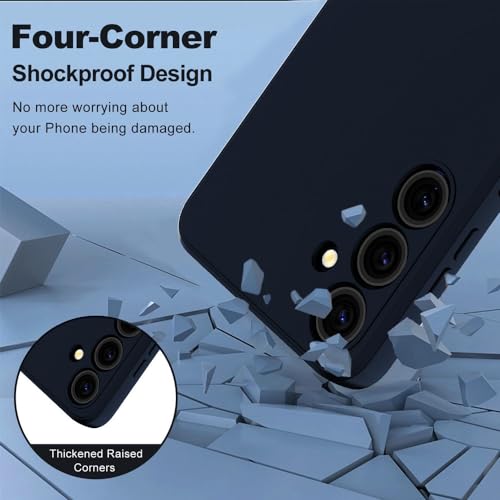 Image of Back Cover for Samsung Galaxy S23 Plus 5G | Full Camera Protection | Premium Liquid Silicon Case | Flexible Bumper Case for Samsung Galaxy S23 Plus 5G (Dark Blue)