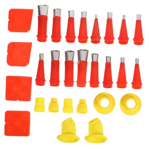 FUNOMOCYA Craft Nozzles Set of Stainless Steel Glue Tips Easy to Clean for Caulking Epoxy Adhesive Mixing and Sealing Projects