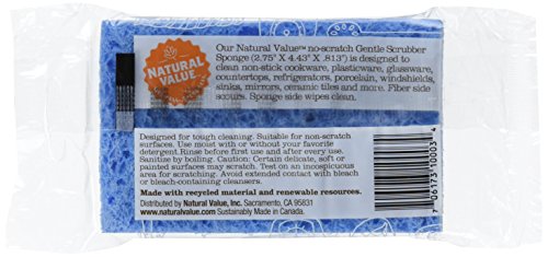 Image of Natural Value Gentle Scrubber Sponge (Pack of 24)