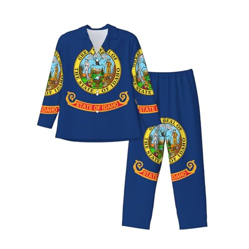 Pyjama classique Idaho en textile léger et respirant pour nuit confortable