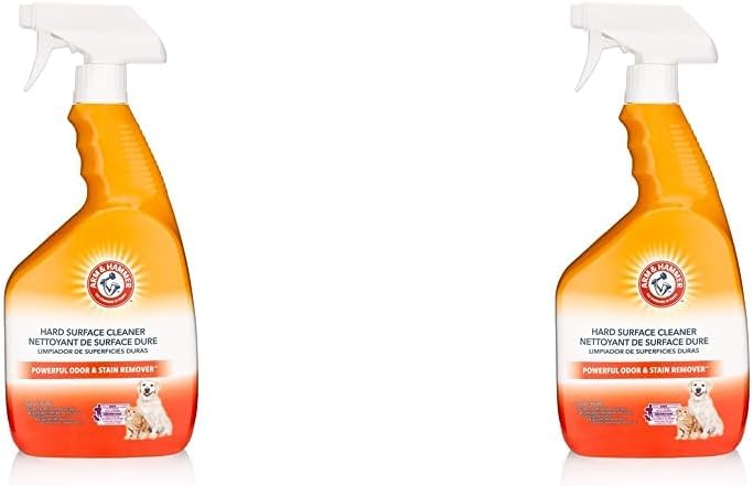 Arm & Hammer PET Fresh Stain Remover for Hard Surfaces, Removes Odor and Stains, neutralizes pet odors, 32oz Bottle (Pack of 2)