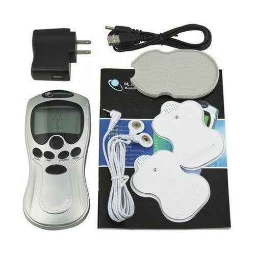 8-in-1 Digital Body Massager Machine for Pain Relief and Muscle Relaxation | Electric Pulse Massager with 4 Gel Pads | Compact Handheld Full Body Device for Back, Neck, Shoulder, Leg, Arm, Joint – Home Use (White) 8-in-1 Digital Body Massager Machine for Pain Relief and Muscle Relaxation | Electric Pulse Massager with 4 Gel Pads | Compact Handheld Full Body Device for Back, Neck, Shoulder, Leg, Arm, Joint – Home Use (White)