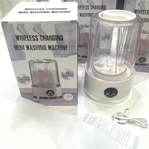 Machine à laver pour sous-vêtements rechargeable avec 2 modes de soin