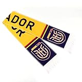 2-pack Of Soccer National Team Scarves,Soccer Fans Souvenir Double Side Logo Print Scarf,World Top 40 National Team Scarf(Ecuador)
