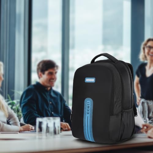 Image of American Tourister ACTON 02 Laptop Backpack, 33L with Spacious Interios and Multiple Compartments for Men and Women - Black