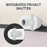 Logitech Brio 100 Full HD 1080p Webcam for Meetings, Streaming, Desktop, Laptop, PC - Built-in Mic, Shutter, Works with Zoom, Microsoft Teams, Nintendo Switch 2’s new GameChat Mode-Off -White - Image 4
