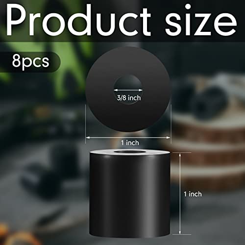 Multi Purpose Rubber Spacer 1 Inch Od X 3/8 Inch Id X 1 Inch Thickness Rubber Bushing Anti Vibration Spacer Black Round Neoprene Rubber Washers For Home And Car Accessories(8 Pack) #TOP1