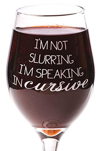 Funny Guy Mugs Slurring Words Wine Glass 11oz