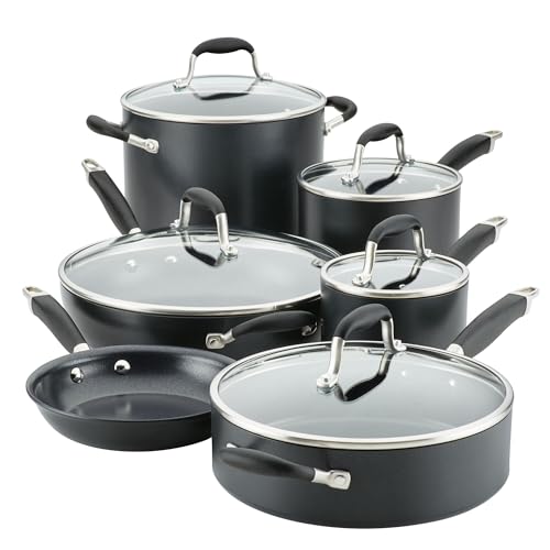 Comparison: Best Anolon 10 Piece Cookware Set 7 Anolon Advanced Home Hard Anodized 11-Piece Cookware Set