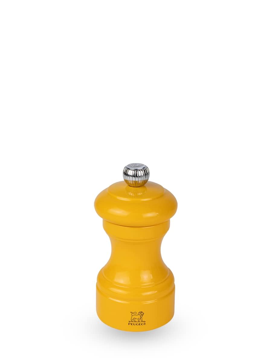 PEUGEOT - Bistro - 10 cm Salt Mill - Lacquered Saffron Yellow Colour