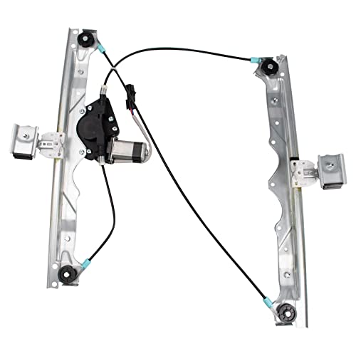 Image of TRQ Front Right Power Window Regulator & Motor Assembly Passenger Side Compatible with 2005 Jeep Grand Cherokee CH1351139