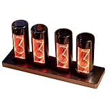 Itigoitie Nixie Clock,Nixie Tube Clock Simulation,Digital Clock,Modern Table Clock,RGB Creative Desk