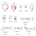 60 Pieces 3D Acrylic Mirror Wall Stickers Decor, Bathroom DIY Removable Mirror Wall Decals Sticker Decor Circle Bubbles for Bathroom Bedroom Living Room Home Decoration (Pink)
