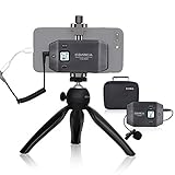 microspot iphone 8 【Handheld-Stativ zur Halterung】Aus hochwertiger CNC bearbeitetes Gehäuse. Einstellbare Telefonklemmbreite für alle Smartphones. Mini-Kugelkopf für 360° Drehung und 45° Neigung für die perfekte Aufnahme. 1/4 Schnittstelle zur Verbindung mit LED Leuchte, Kaltschuh usw.