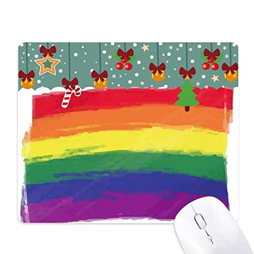 Tapis de bureau arc-en-ciel en caoutchouc premium au design artistique LGBT