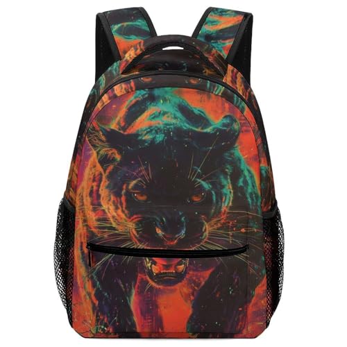 Sac d'école léopard pour soulager le dos des enfants de taille unique