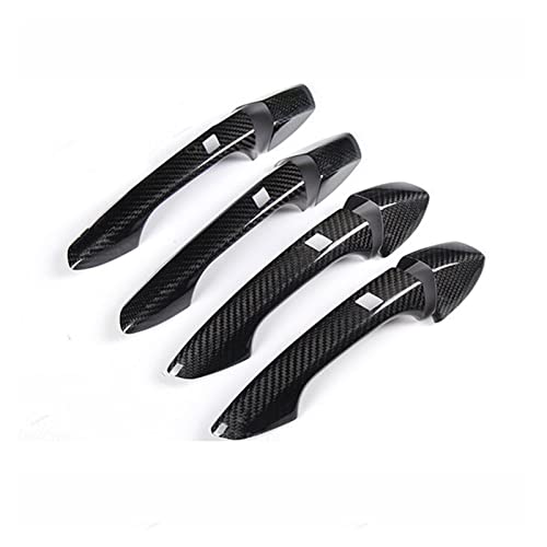 Poignée de porte extérieure anti-rayure look carbone pour Mercedes W204 W205 W213