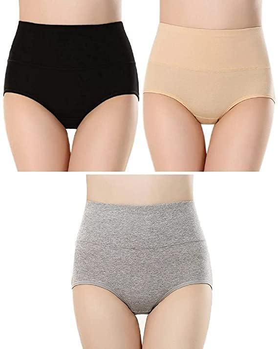 think tech Hipster Seamless Panties for Women High Waist Cotton Panties (Pack of 3 High Waist Img 1 to 17)-picture-14