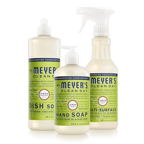 MRS. MEYER'S CLEAN DAY Kitchen Basics Set, Lemon Verbena, Cleaning Supplies