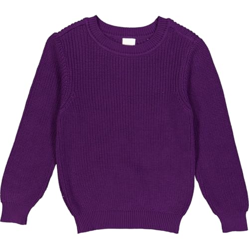 Pull-over filles en maille chunky Fred's World violet pour l'hiver