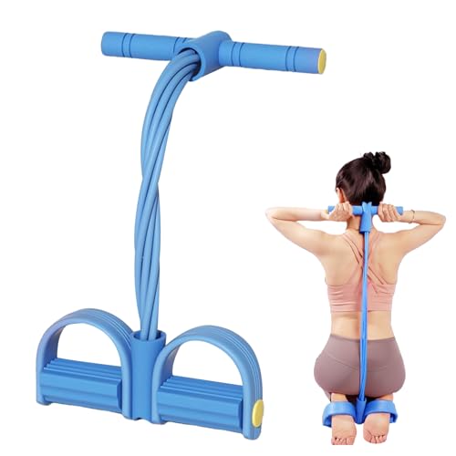 Fitness Widerstandsband - 8 Fache Röhren Pedal Trainings Widerstandsband Mit Griffe Seil, Fitnessbänder, Bauchtrainer, Workout Flexibilitätstraining Yoga Zubehör Für Anfängerinnen Und Bein Arm Übungen