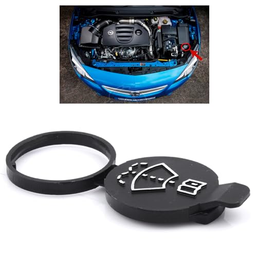 2 Bouchons De Réservoir Lave-glace Pour Opel (Astra J/K, Corsa, Insignia…) – Diamètre 4.5 Cm, Noir, étanches Et Faciles à Poser