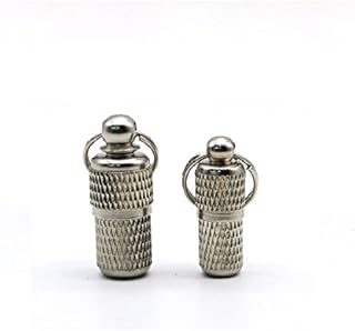 Waterproof Pet Dog Cat ID Tags Capsule Collar Pendant Tags 2Pcs - Stainless Steel Small Animal ID Tag Barrel Hidden Tube for Anti-Lost