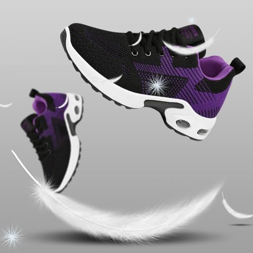 Image of Padgene Womens Sneakers Air Cushion Running Shoes Lightweight Tennis Walking Shoes Mesh Breathable Gym Work Fashion Sneakers Athletic Comfortable Casual