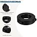 PATIKIL Bore 30mm Double Split Shaft Collar 54mm OD 15mm Thickness, 2 Pack 45#Carbon Steel Locking Collar Clamp Style with Set Screw for Machine Tools Industry, Black