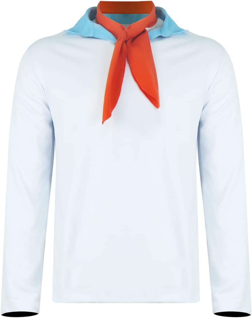 Mens Classic Movie Costume Shirt Pants Set with Wig Adult Halloween Cosplay Outfits Fancy Dress Suit - Image 8