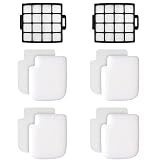 Fette Filter - AZ3002 para Shark Stratos AZ3002 AZ3000 AZ3000W Aspiradora vertical con DuoClean PowerFins con tecnología neutralizadora de olores. 2 Hepa + 4 kits de espuma y fieltro.