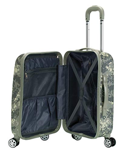 Rockland Hardside Polycarbonate Upright With Spinner Wheels, Multi #TOP7