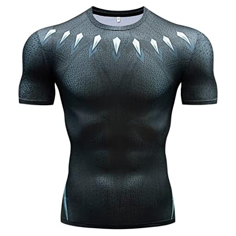 Nyeemya Men's UPF 50+ UV Rash Vest Short Sleeve Sun Protective Rashguard Swim Shirt Tops Gym Athletic T-Shirt Blue 3XL Cover