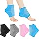 4 Paar Gel-Fersensocken, Feuchtigkeitsspendende Socken, Weiche Lüften Gel Ferse Socken, Bequem, Weich, Belüftet, Feuchtigkeitsspendend, Geeignet für die Pflege der Haut, Trockene, Rissige High