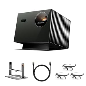Valerion Heimkino-Bundle – Kaufe 1, Erhalte 5: Pro2 4K Laserprojektor 3000 ISO Lumen + Desktop-Gimbal-Stativ + 3×3D-Brillen + HDMI-Kabel