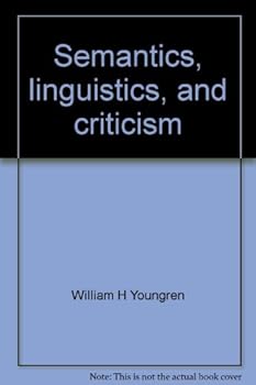 Paperback Semantics, linguistics, and criticism Book