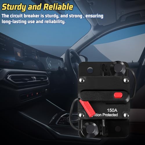 Disjoncteur réarmable CC 150A protection électrique circuit bateau et auto - 6