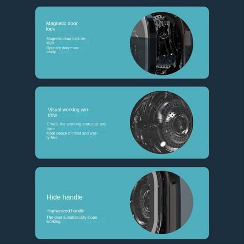 Asciugatrice portatile, capacità 5 kg, asciugatura a centrifuga da 0,8 kg, design ventilato ad alta efficienza energetica per piccoli spazi