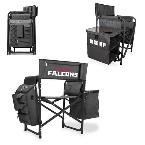 Image of Picnic TIME NFL Unisex-Adult NFL Fusion Camping Chair with Side Table and Soft Cooler, Beach Chair for Adults, Lawn Chair