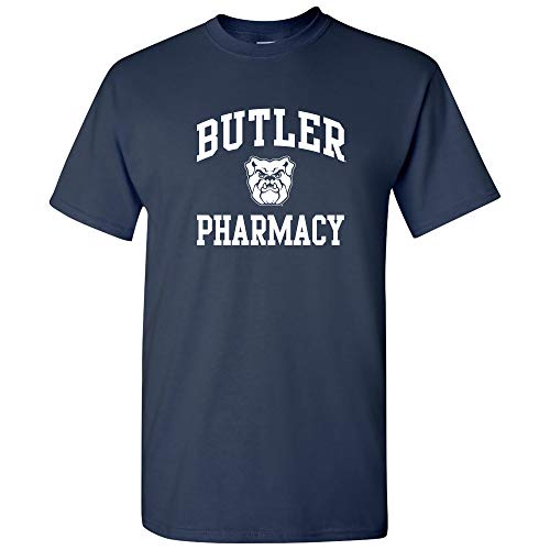 UGP Campus Apparel BTU-749 - Butler Bulldogs Arch Logo Pharmacy T-Shirt - X-Large - Navy