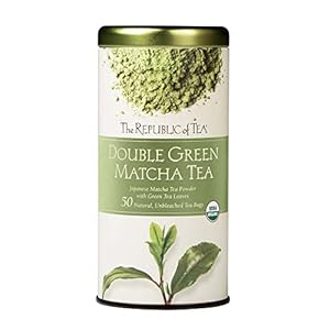 The Republic of Tea Double Green Matcha Tea 50 Count