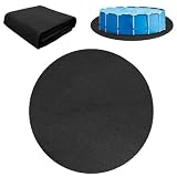 MeYuxg Alfombrilla redonda para piscina, piscina (460 cm de diámetro)